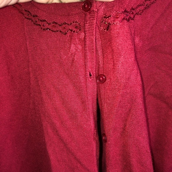 Vintage Penman’s size large sweater with sequins adorning it, buttons down front - Picture 4 of 11